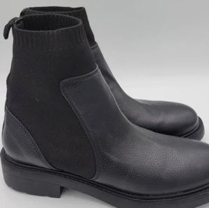 Bershka lugged sole sock bootie